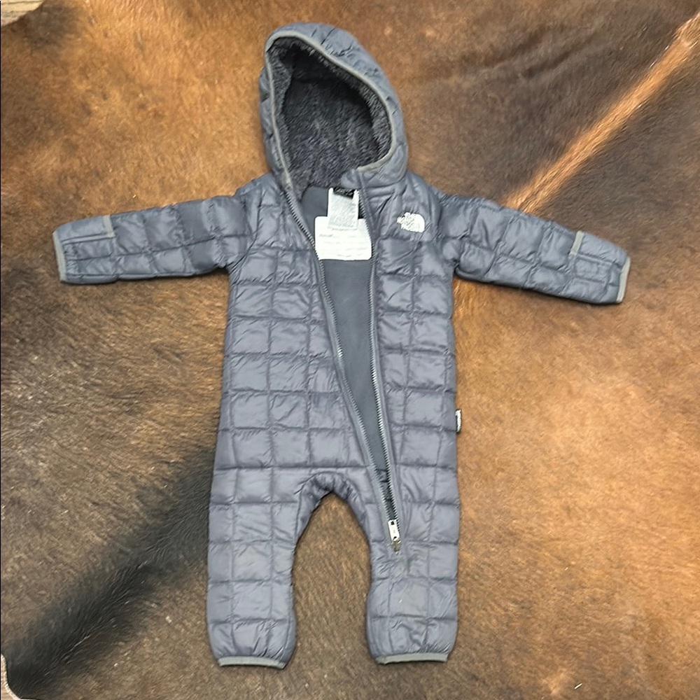 6-12 month baby North Face snow suit